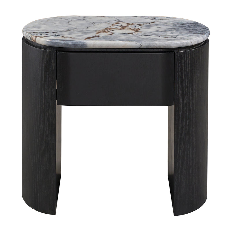 Ocean Storm Marble / Black Oak
