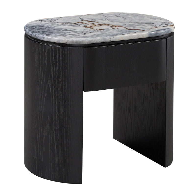 Ocean Storm Marble / Black Oak