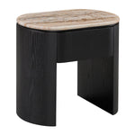 Persian Jade Travertine / Black Oak