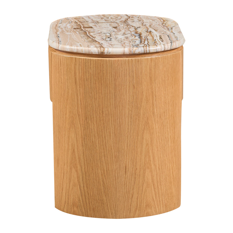 Persian Jade Travertine / Oak
