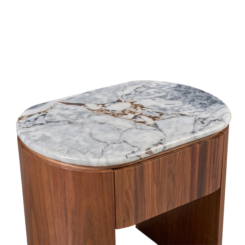 Ocean Storm Marble / Walnut