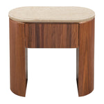 Travertine / Walnut