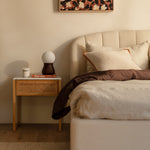Avalon Marble Rattan Bedside Table