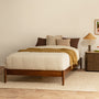 Luna Timber Double Bed Frame - Walnut