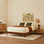 Luna Timber Queen Bed Frame - Walnut