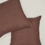 100% Linen European Pillowcase (Set of 2) - Chocolate