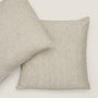 100% Linen European Pillowcase (Set of 2) - Olive Stripes