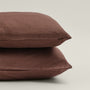 100% Linen Pillowcase (Set of 2) - Chocolate / Standard