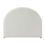 Harlo Boucle Double Bed Head - White Boucle
