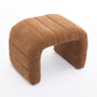 Blake Low Bench - Clay Weave Fabric