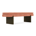 Danny Dusty Rose Textured Weave / Dark Walnut
