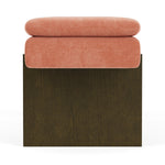 Danny Dusty Rose Textured Weave / Dark Walnut