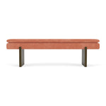 Danny Dusty Rose Textured Weave / Dark Walnut