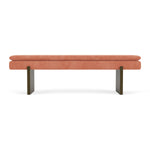 Danny Dusty Rose Textured Weave / Dark Walnut