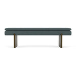 Form Blue Grey Fabric / Dark Walnut
