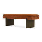 Moss Rust Fabric / Dark Walnut
