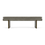 Planet Grey Green Fabric / Dark Walnut
