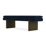 Lux Navy Velvet / Dark Walnut