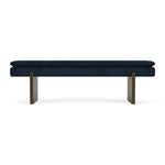Lux Navy Velvet / Dark Walnut