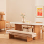 Umi Oak Bench - Maya Cream Boucle / Oak