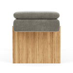Planet Grey Green Fabric / Oak