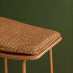Terracotta Caramel Textured Weave
