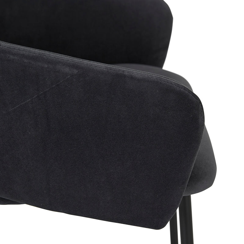 Asher Velvet Bar Stool (65cm)