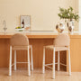 Valentina Bar Stool - Camel Textured Weave / Ivory Frame