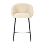 Avalon Fabric Bar Stool - Cream / Black