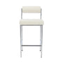 Mateo Fabric Bar Stool - Cream Weave / Chrome