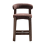 Granite Bar Stool - Brown / Ash Stained Walnut / 65cm