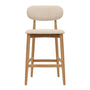Aria Fabric Bar Stool - Sand Boucle / Ash