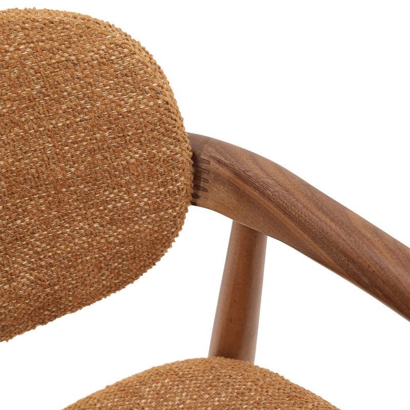 Caramel Textured Weave / Walnut