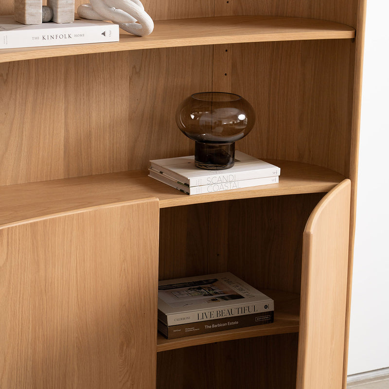 Malakai Curved Display Cabinet