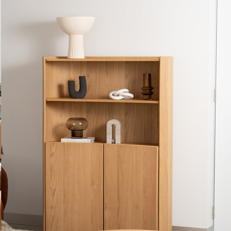 Malakai Curved Display Cabinet