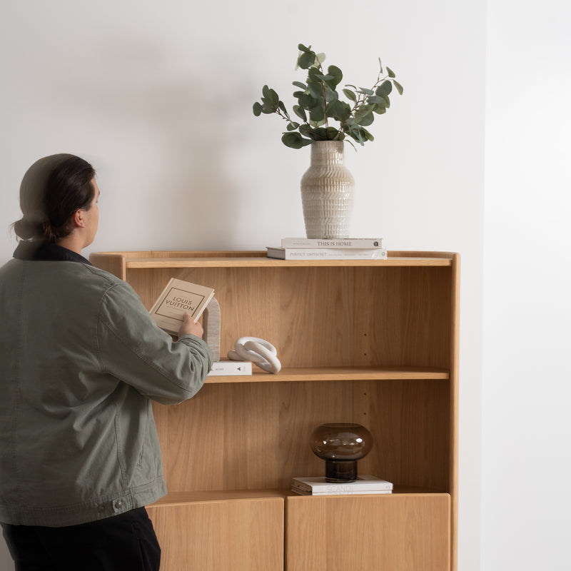 Malakai Curved Display Cabinet