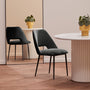 Belmont Fabric Dining Chair - Charcoal / Black