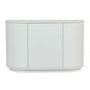 Oberon Crescent Storage Unit - White Grain Ash