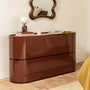 Sorrento Marble Chest of Drawers - Burgundy / Rosso Levanto