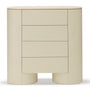 Fin Tallboy Dresser - Tofu / Marble Cosmos