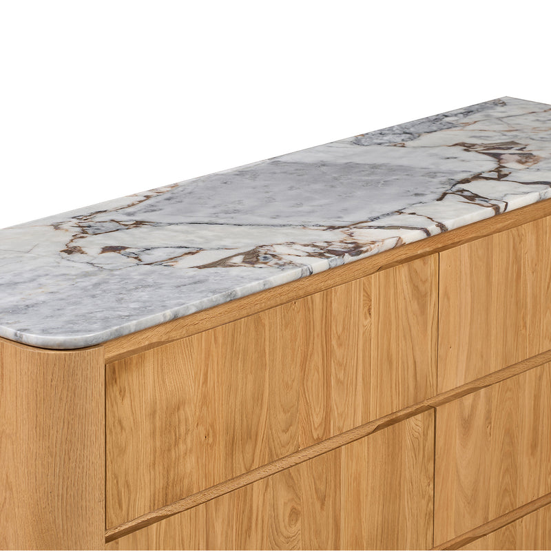 Ocean Storm Marble / Oak