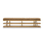 Plinto Bench with Cushion - Amalfi Tabacco