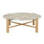 Artie Coffee Table - Matt Ocean Marble / Natural Ash