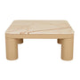 Frankie Marble Coffee Table - Matt Brown Vein Marble / Gloss Camel