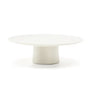 Albanella Coffee Table - Glossy White / 110cm