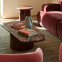 Palermo Marble Coffee Table - Burgundy / Rosso Marble