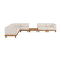 Monocle Outdoor Square Coffee Table - Teak
