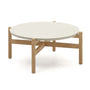 Pola Alfresco Coffee Table - White Terrazzo / 88cm