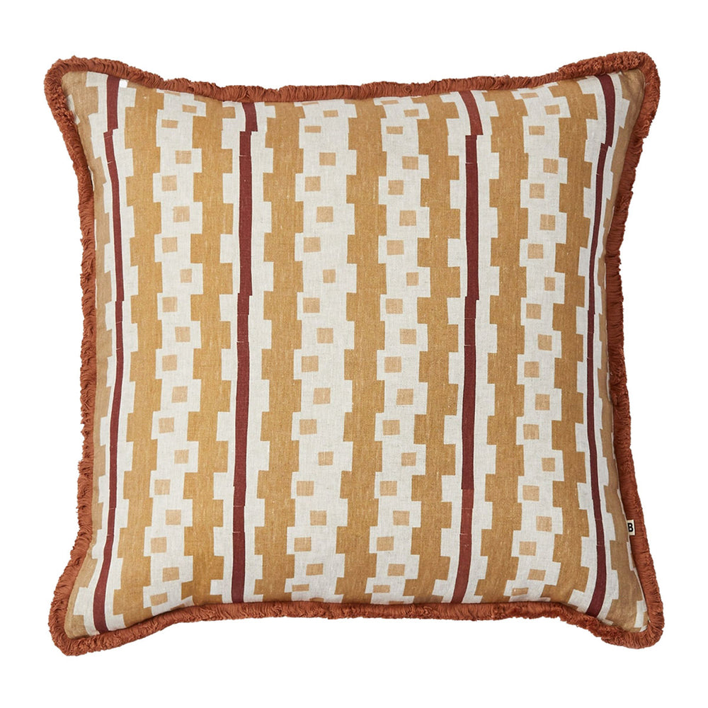 Bauhaus Tan Linen Cushion