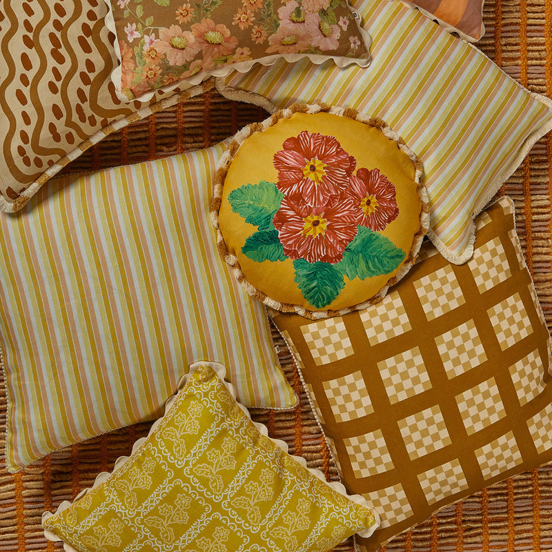 Lattice Wheat Cushion
